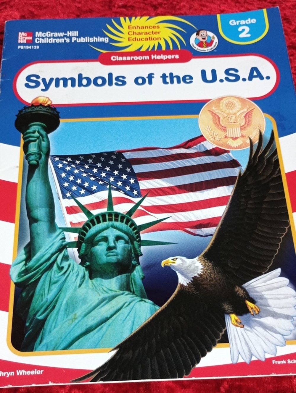 McGraw-Hill Symbols of the U.S.A. - Blue/Red Educational Coffee Table Book